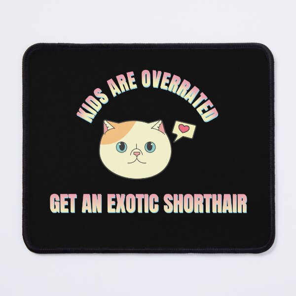 Item preview, Kids Are Overrated Get An Exotic Shorthair Version 3 designed and sold by thecatcouch.