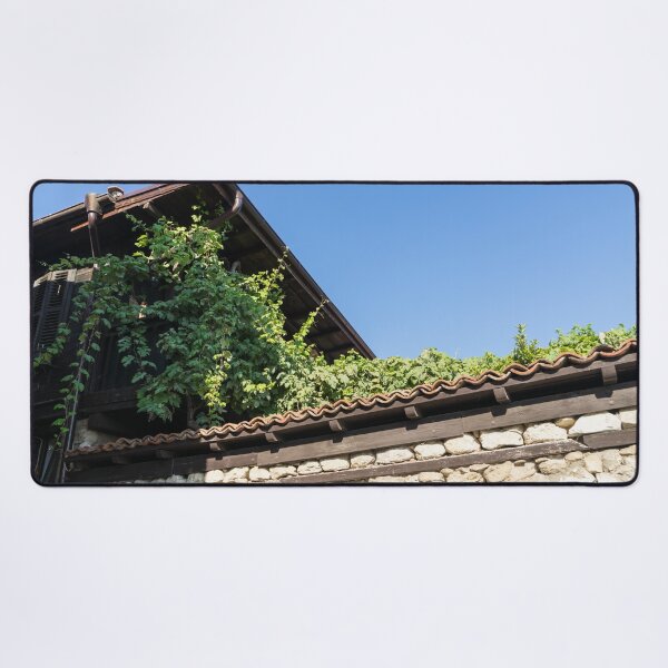Item preview, Number Seven - Traditional Sozopol Wooden House Behind Huge Stone Wall designed and sold by Georgia Mizuleva.