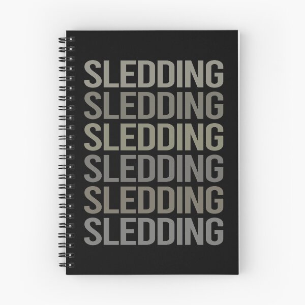 Item preview, Gray Text Art Sledding Sledging Sleighing designed and sold by StoreCalamity.