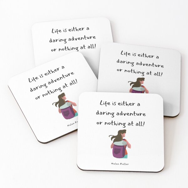 Item preview, Life is either a daring adventure or nothing at all! Helen Keller designed and sold by LifeWisdom.