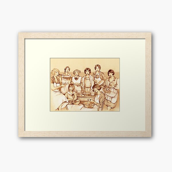 Les pâtissières Framed Art Print