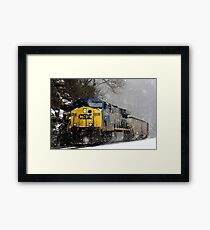 Snow Storm CSX Framed Print
