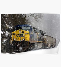 Snow Storm CSX Poster