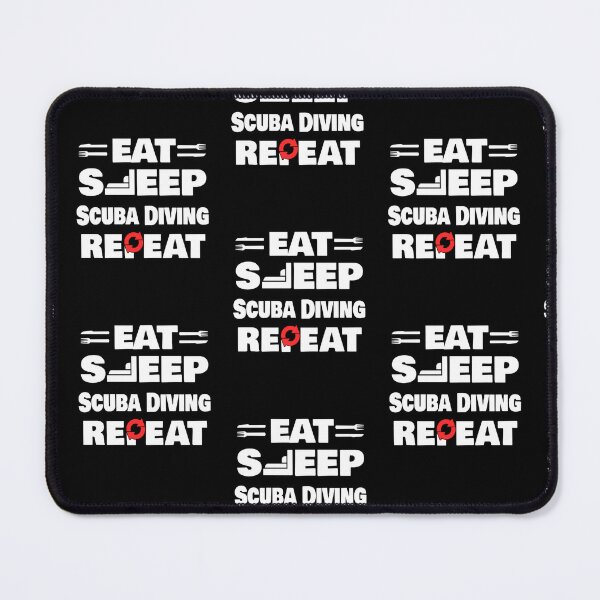 Item preview, Eat Sleep Scuba Diving Repeat Funny Scuba Diver designed and sold by RomanStowell.