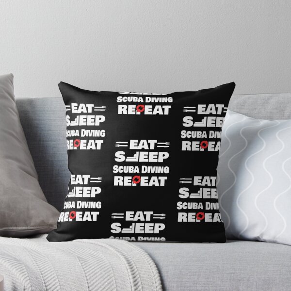 Item preview, Eat Sleep Scuba Diving Repeat Funny Scuba Diver designed and sold by RomanStowell.