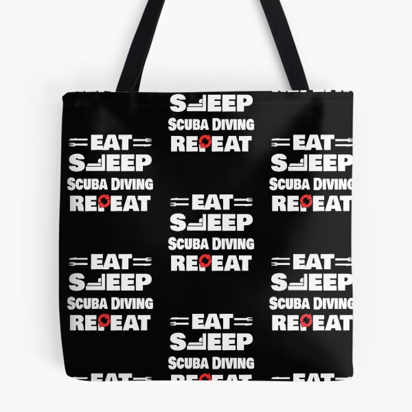 Item preview, Eat Sleep Scuba Diving Repeat Funny Scuba Diver designed and sold by RomanStowell.