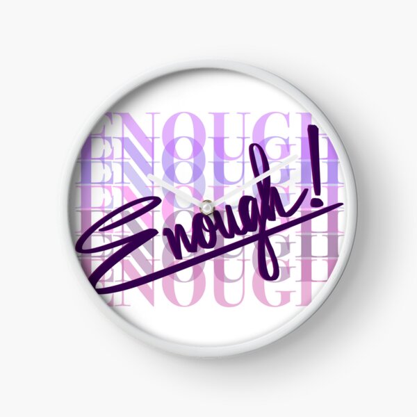 Item preview, Enough - Neon Lettering Art designed and sold by RED by Arcanum Studio.