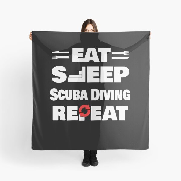 Item preview, Eat Sleep Scuba Diving Repeat Funny Scuba Diver designed and sold by RomanStowell.