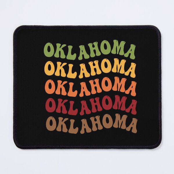 Item preview, Oklahoma Retro Vintage Groovy Wavy Text Classic designed and sold by CoolCreative.