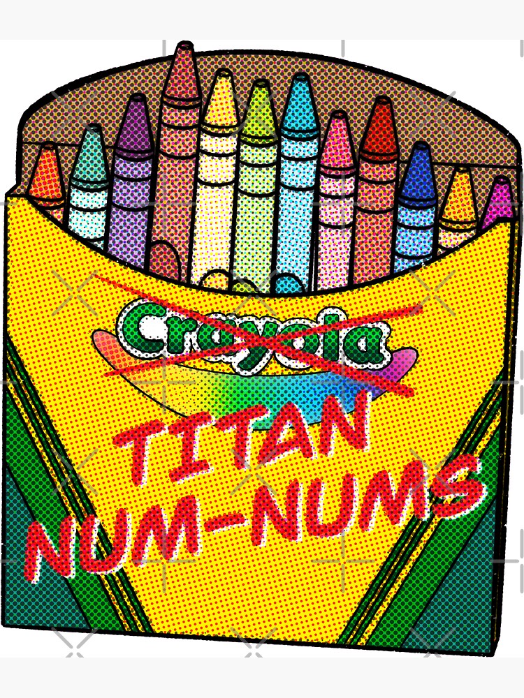 Destiny 2 - Titan Num-Nums, Crayons Magnet for Sale by Rachel