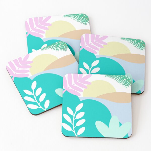 Abstract Nature 3 Coasters (Set of 4)