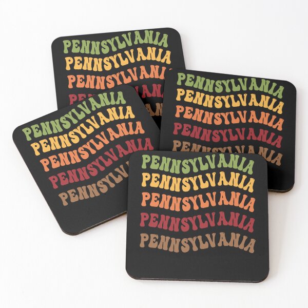 Item preview, Pennsylvania Retro Vintage Groovy Wavy Text Classic designed and sold by CoolCreative.