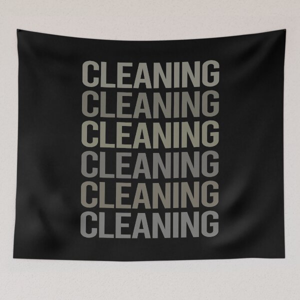 Item preview, Gray Text Art Cleaning designed and sold by StoreCalamity.