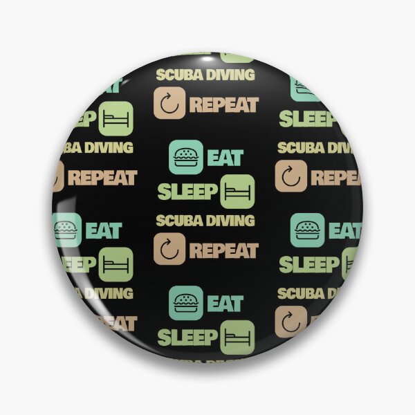 Item preview, Eat Sleep Scuba Diving Repeat Funny Scuba Diving Scuba Diver designed and sold by RomanStowell.
