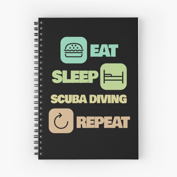 Item preview, Eat Sleep Scuba Diving Repeat Funny Scuba Diving Scuba Diver designed and sold by RomanStowell.