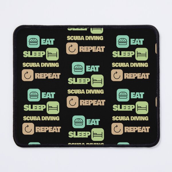 Item preview, Eat Sleep Scuba Diving Repeat Funny Scuba Diving Scuba Diver designed and sold by RomanStowell.
