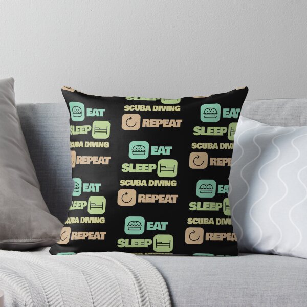 Item preview, Eat Sleep Scuba Diving Repeat Funny Scuba Diving Scuba Diver designed and sold by RomanStowell.