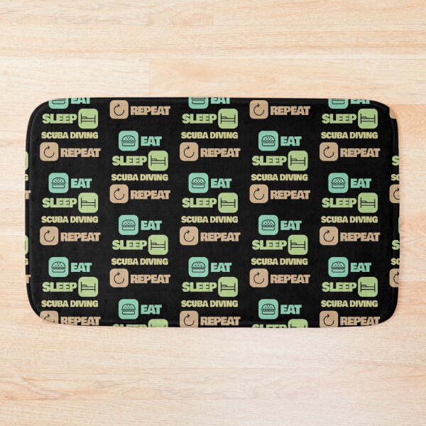 Item preview, Eat Sleep Scuba Diving Repeat Funny Scuba Diving Scuba Diver designed and sold by RomanStowell.