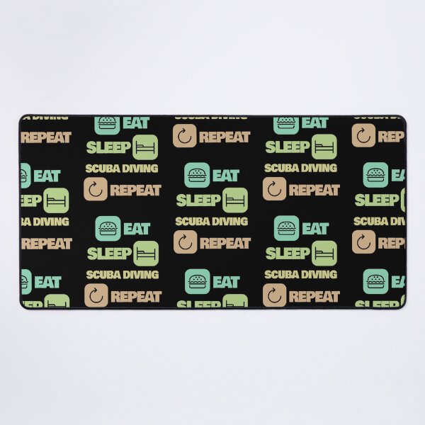 Item preview, Eat Sleep Scuba Diving Repeat Funny Scuba Diving Scuba Diver designed and sold by RomanStowell.