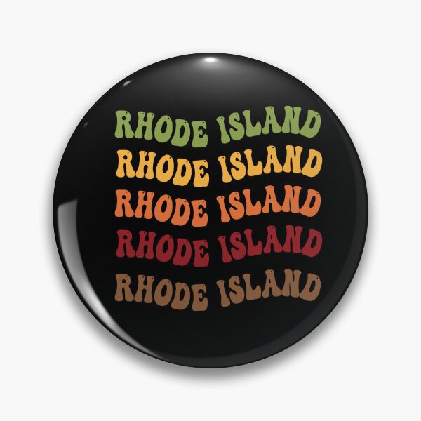 Item preview,  Rhode Island Retro Vintage Groovy Wavy Text Classic designed and sold by CoolCreative.