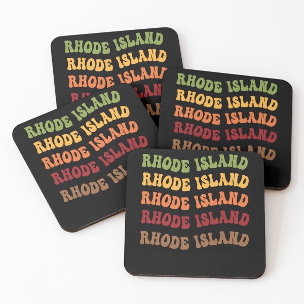 Item preview,  Rhode Island Retro Vintage Groovy Wavy Text Classic designed and sold by CoolCreative.