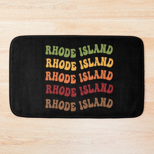 Item preview,  Rhode Island Retro Vintage Groovy Wavy Text Classic designed and sold by CoolCreative.