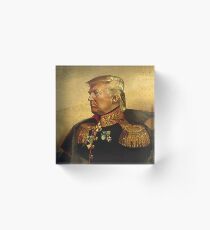 Bloque acrílico Dios emperador Trump