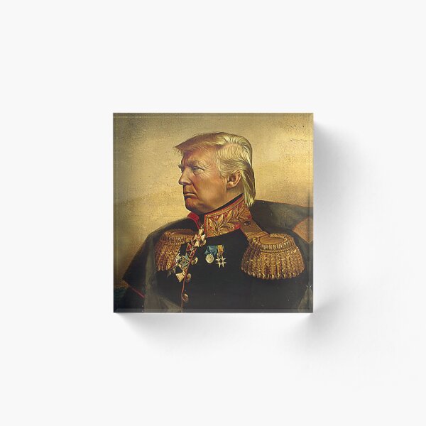God Emperor Trump Acrylic Block