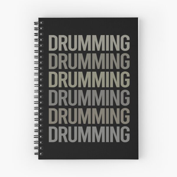 Item preview, Gray Text Art Drumming Drummer Drum Drums designed and sold by StoreCalamity.