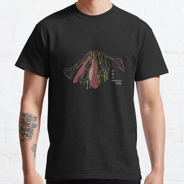 Niseko Japan Piste Map Dark Classic T-Shirt