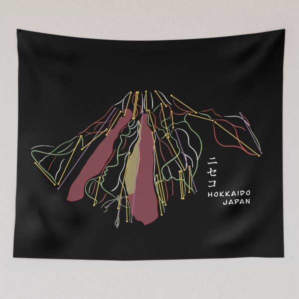 Item preview, Niseko Japan Piste Map Dark designed and sold by Brawni.
