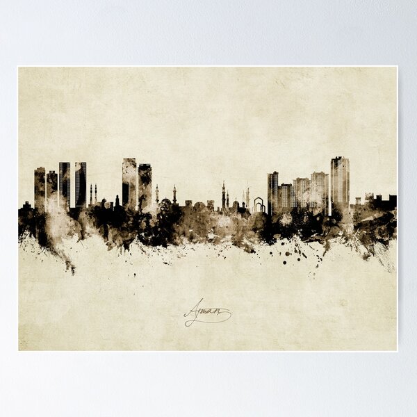 Item preview, Ajman Skyline designed and sold by ArtPrints.