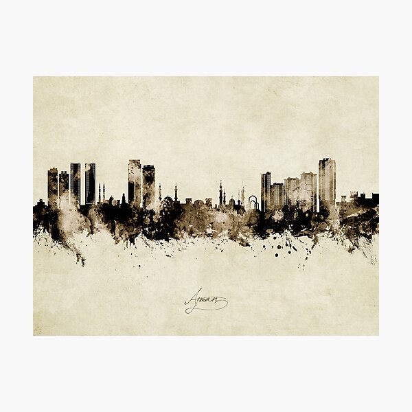 Item preview, Ajman Skyline designed and sold by ArtPrints.