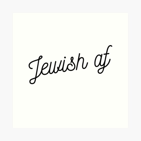 Item preview, Jewish af designed and sold by MadEDesigns.