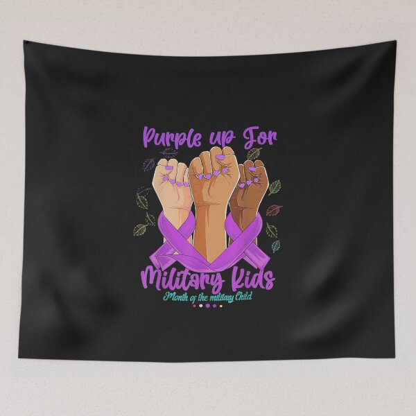 Item preview, Hands Purple up Day For military kids designed and sold by saohoa2584.