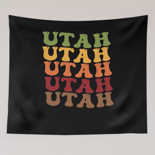Item preview, Utah Retro Vintage Groovy Wavy Text Classic designed and sold by CoolCreative.