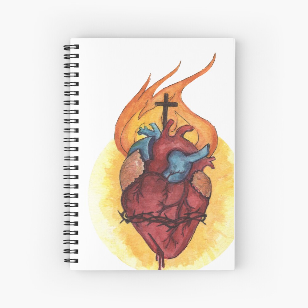 Sacred Heart of Jesus Spiral Notebook