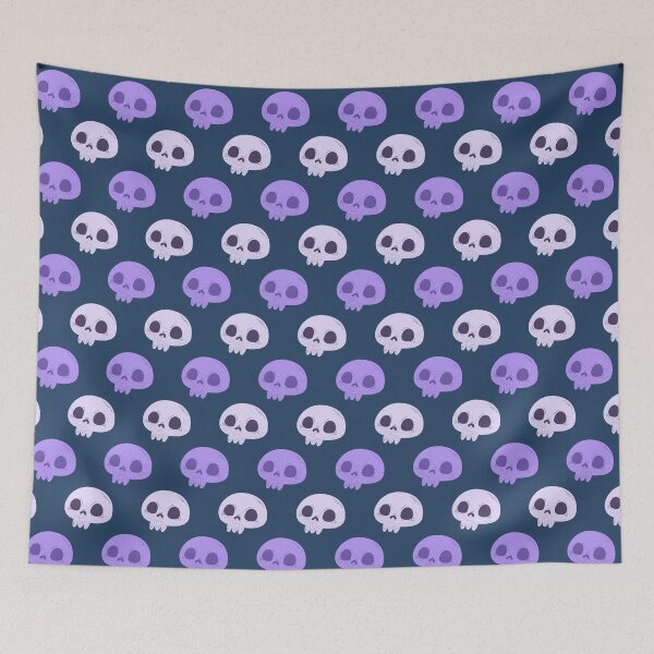 Item preview, purple shade skull halloween pattern designed and sold by The magic  Yellow bus.