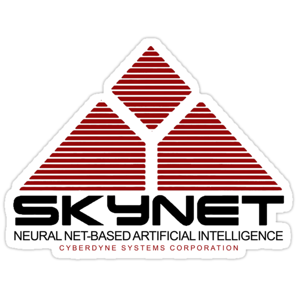 Skynet Logo Stickers By Grundelboy Redbubble