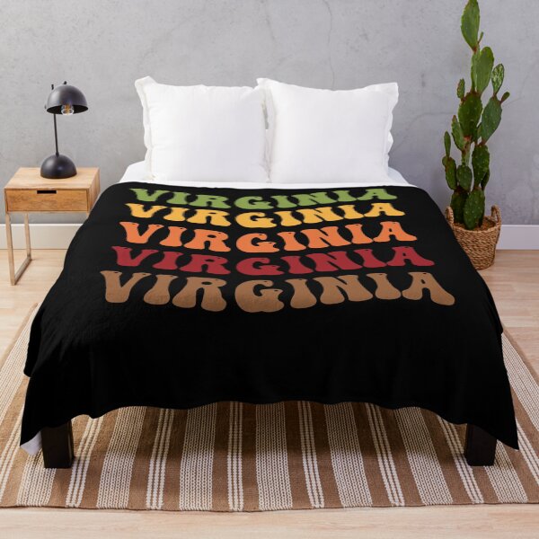 Item preview, Virginia Retro Vintage Groovy Wavy Text Classic designed and sold by CoolCreative.