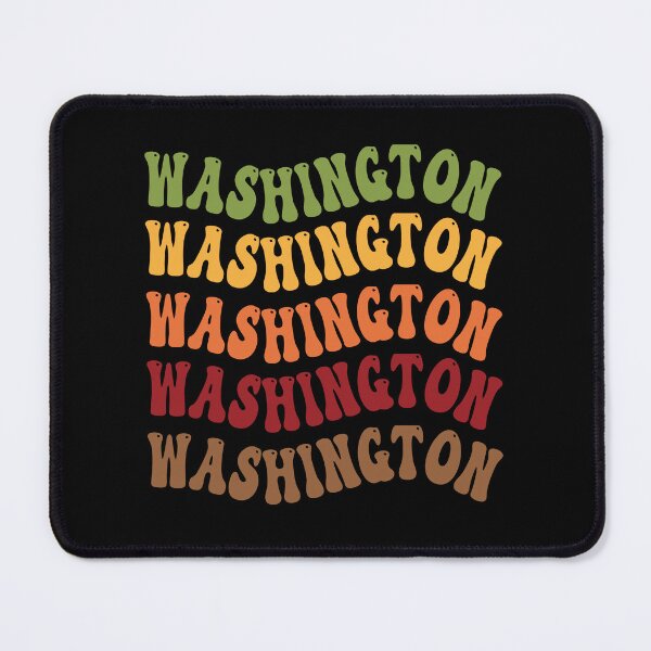 Item preview, Washington Retro Vintage Groovy Wavy Text Classic designed and sold by CoolCreative.