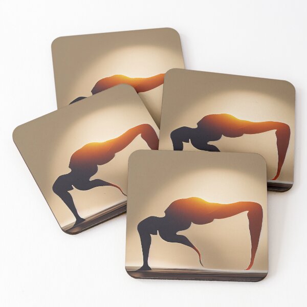 Item preview, Abstract Art of Yoga poses  - Created by Artificial Intelligence designed and sold by Created-by-AI.
