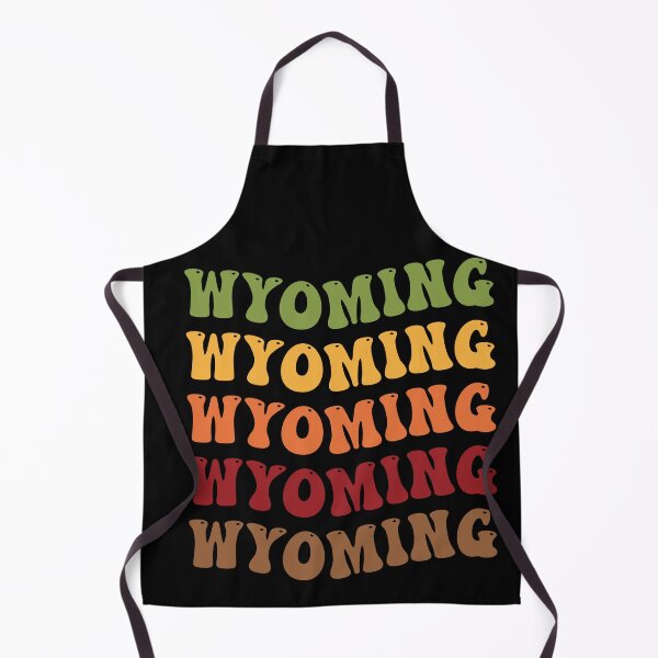 Item preview, Wyoming Retro Vintage Groovy Wavy Text Classic designed and sold by CoolCreative.