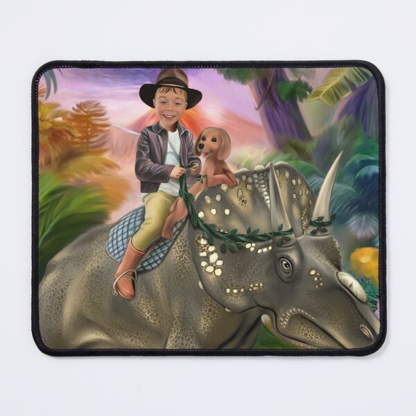 Item preview, The boy on the dinosaur designed and sold by NataHarmony.