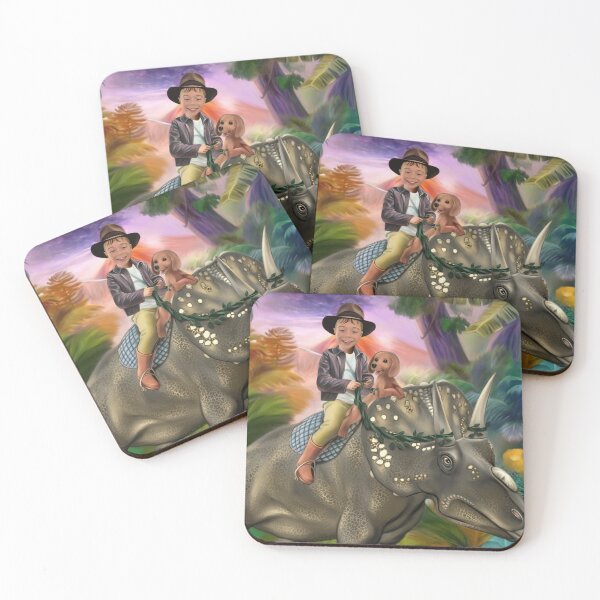Item preview, The boy on the dinosaur designed and sold by NataHarmony.