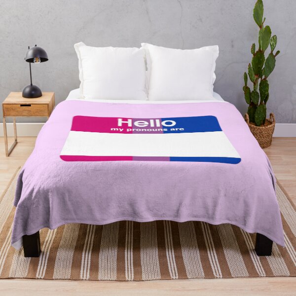 Item preview, Bisexual Hello My Pronouns Are BLANK Tag designed and sold by everything4eva.
