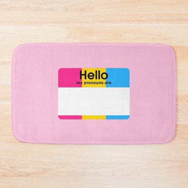 Item preview, Pansexual Hello My Pronouns Are BLANK Tag designed and sold by everything4eva.