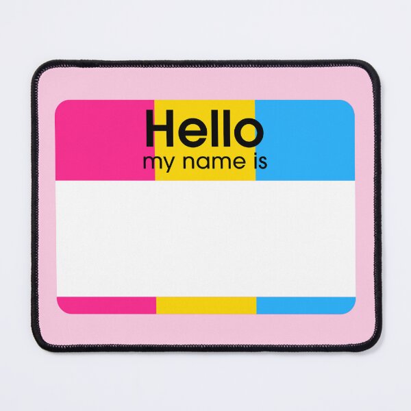 Item preview, Pansexual Hello My Name Is BLANK Tag designed and sold by everything4eva.