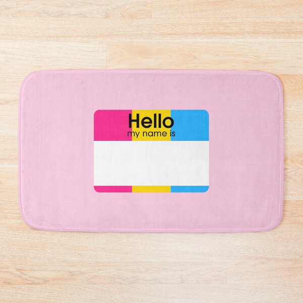 Item preview, Pansexual Hello My Name Is BLANK Tag designed and sold by everything4eva.