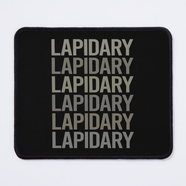 Item preview, Gray Text Art Lapidary Lapidarist designed and sold by StoreCalamity.